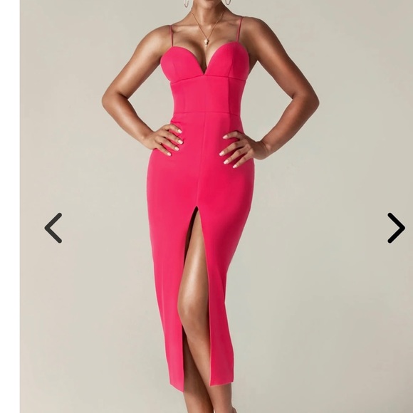Fuchsia Corset Dress - Picture 1 of 8